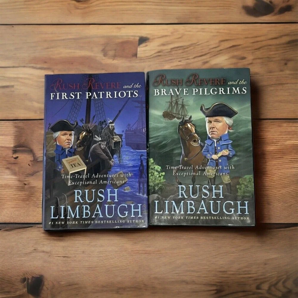 Rush Limbaugh Rush Revere Book Lot Brave Pilgrims First Patriots Hardcover Set